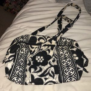 Small black and white Vera Bradley purse